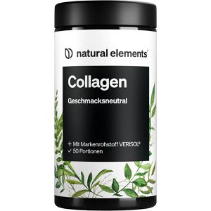natural-elements Kollagen Hydrolysat, Peptide Typ 1 & 3, Pulver, gut löslich & geschmacksneutral, 500 g