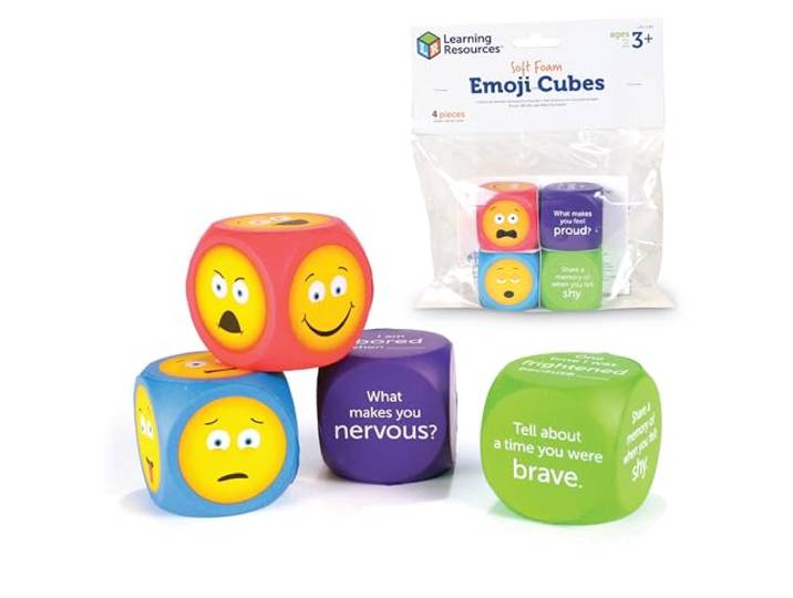 Learning Resources Zacht Schuim Emoji Kubussen 4-Stuk Set