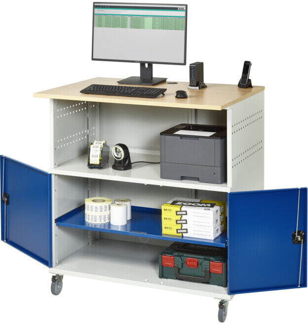 Rau Bureau informatique 1022, L1100xP790xH1180mm, mobile (07-1022F.11)
