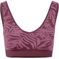 Tchibo - Seamless-Sport-BH - Damen - Gr. L - pflaume/jacquard