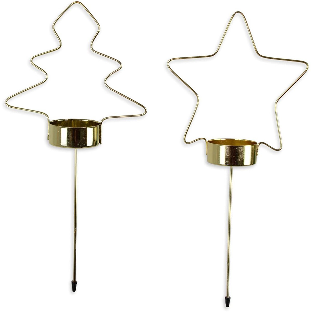 Omgoods Advent Kandelaar voor Theelichtjes in Goud