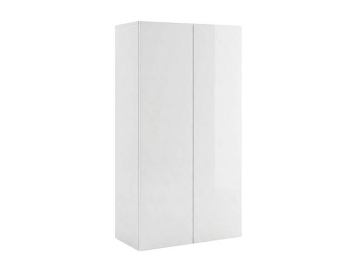 Rangement 2 portes blanc laqué brillant - SYNERGIE