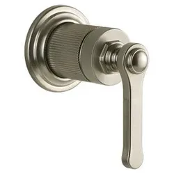 Gessi Venti20 Fertigmontageset Waschtisch-Einhebelmischer, 1-Weg, für separaten Auslauf, Wandmontage, 65109149, Farbe: Finox Optik