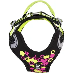 Hurtta Weekend Warrior Neon sele II, licorice 55-70 (Hund, Allgemein, Spazieren), Halsband + Leine