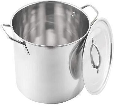 McSunley Stainless Steel Stock Pot 12.25 in. 20 qt Silver