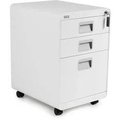Büro-Rollcontainer - Yaasa File Cabinet Curved, Weiß - Für Ordnung am Schreibtisch und im Büro