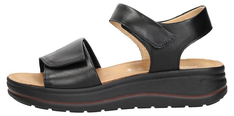 Hartjes Woogie Natural Sandalen Plat - zwart - Maat 37