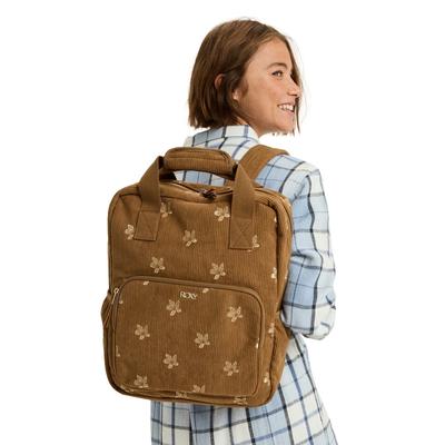 Tagesrucksack ROXY "Feeling Emby", Damen, braun (woodsmoke), Kunstfaser, Rucksäcke
