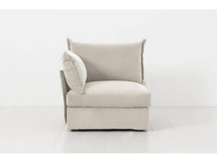 Linke Armlehne für modulares Sofa Model 06, Knochenweiß