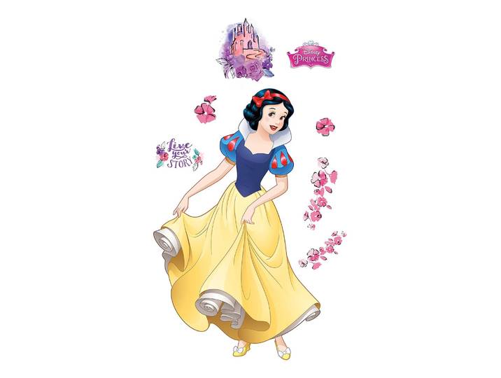 Papier peint en intissé Blanche Neige XL 127 x 200cm Multicolore