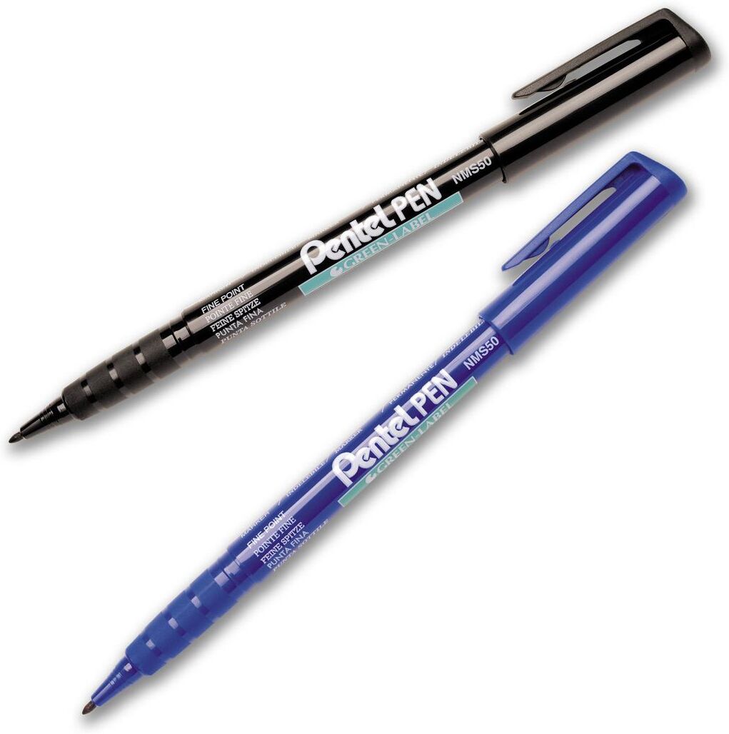 PENTEL Märkpenna perm. fine svart