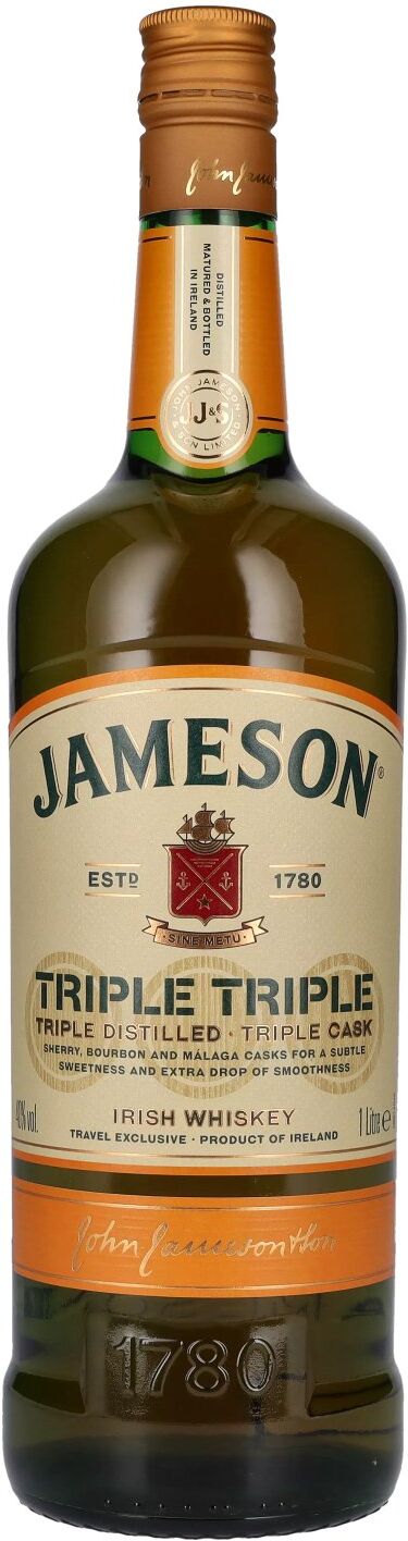 Jameson Whiskey Jameson Triple Distilled & Triple Cask Irish Whiskey 40% Vol. 1l