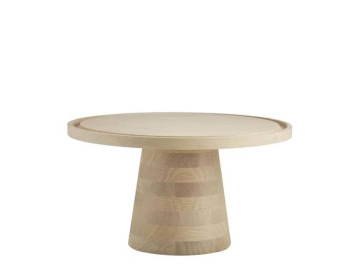 APS 14096 Plat de service et à gâteau VALO - bois de chêne huilé\, Ø 32 cm\, H : 17 cm\, pied