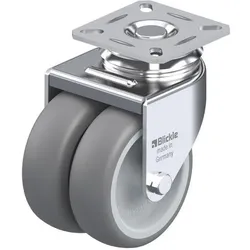 Blickle, Möbelrollen, 290015 LDA-TPA 75G Doppel-Lenkrolle Rad-Durchmesser 75 mm Tragfähigkeit max. 100