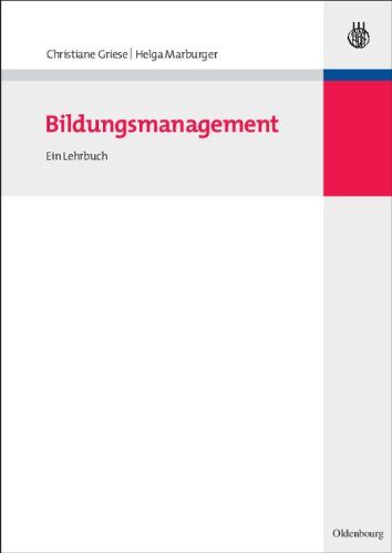 Christiane Griese - Bildungsmanagement: Ein Lehrbuch - Preis vom 02.10.2026 23:42:20 h
