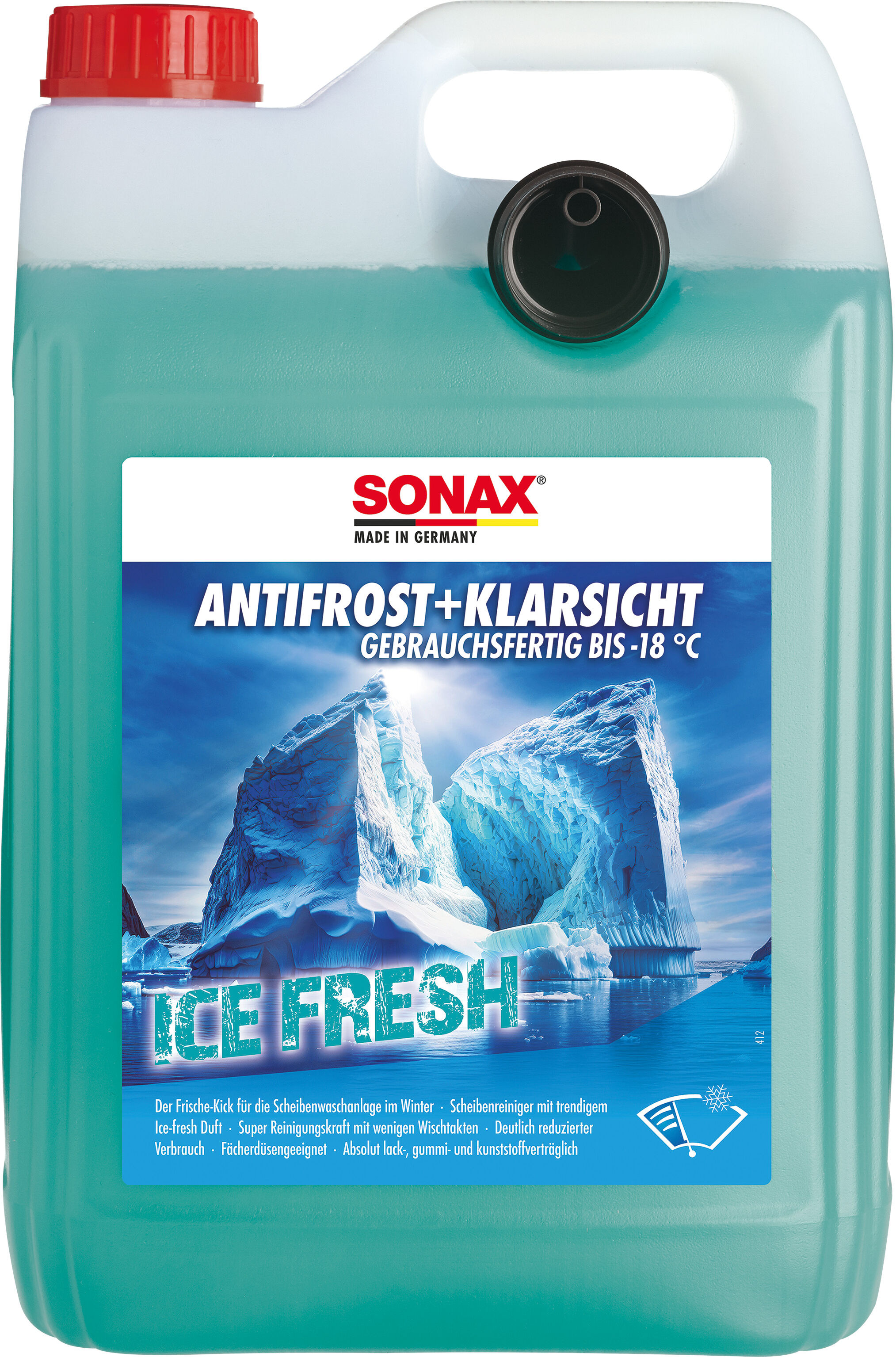 Sonax Frostschutz, Scheibenreinigungsanlage Antifrost+klarsicht Bis -18 °c Ice-Fresh [52 L] 01335050 5l