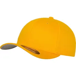 FLEXFIT Unisex 6-Panel Flexfit Wooly Combed Kappe Klassische Cap 6277 gold Youth