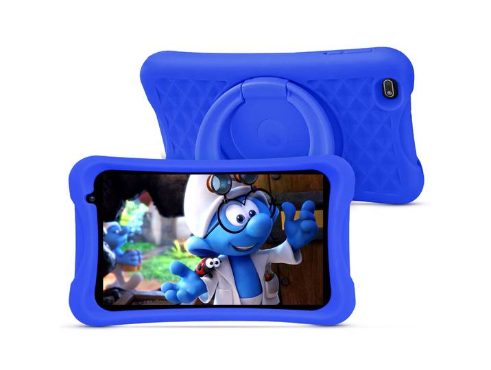 Tablette Android PRITOM 8 pouces pour enfants, 2 Go de RAM + 64 Go de ROM, Quad Core, 5000 mAh, WiFi, double caméra, Bluetooth, tablette pour tout-petits