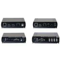 Dexlan KVM Extender Over IP, bis zu 150 m, HDMI / USB, Set, KVM Switch