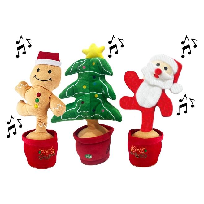 Koala Games G2585 Weihnachtsplüschfiguren mit Tanzen, Singen und Beleuchtung 36 cm (T-MLX62830)