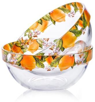 STP Goods Lemons Galore Glass Salad Bowl Set of 2