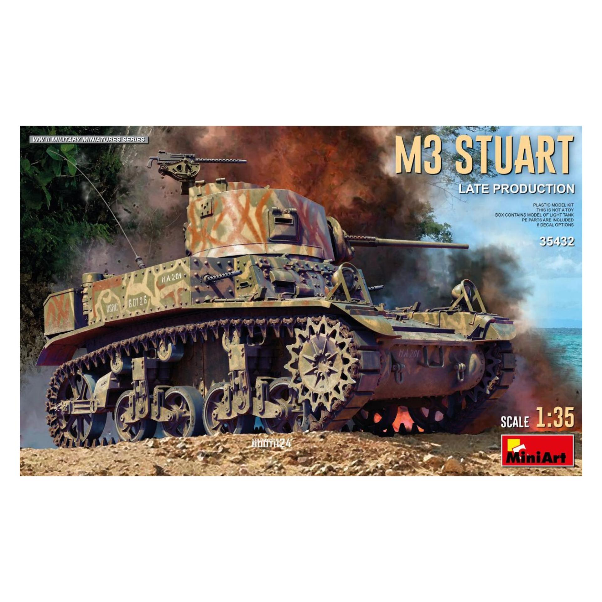 Mini art 1:35 M3 Stuart Light Tank. Late Prod. (550035432)