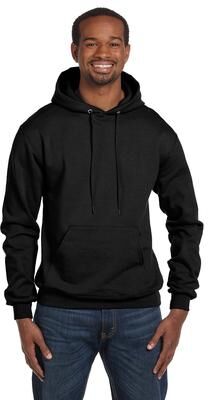 Champion S700 Powerblend Hooded Sweatshirt in Black size Small   Cotton Polyester