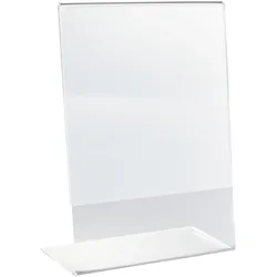 L-Aufsteller, PS A5 | Hochformat, transparent