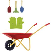 Kinderschubkarre, Gartenspielgerät mit Zubehör, Metall