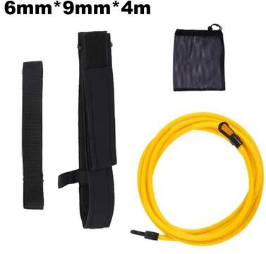 Shop Station Stationary Swim Trainer Belt Swimming Resistance Belt With Adjustable Swim Tether For Pool Training yellow