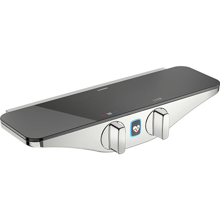 Hansa Hansaemotion Brause-Thermostat 5863017284 AP, Batteriebetrieb, Sicherheitsglas, chrom/grau