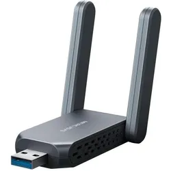 Mercusys MA37BEH BE6500 Hochleistungs-Wifi7-USB-Adapter (USB 3.0), Netzwerk Adapter, Schwarz