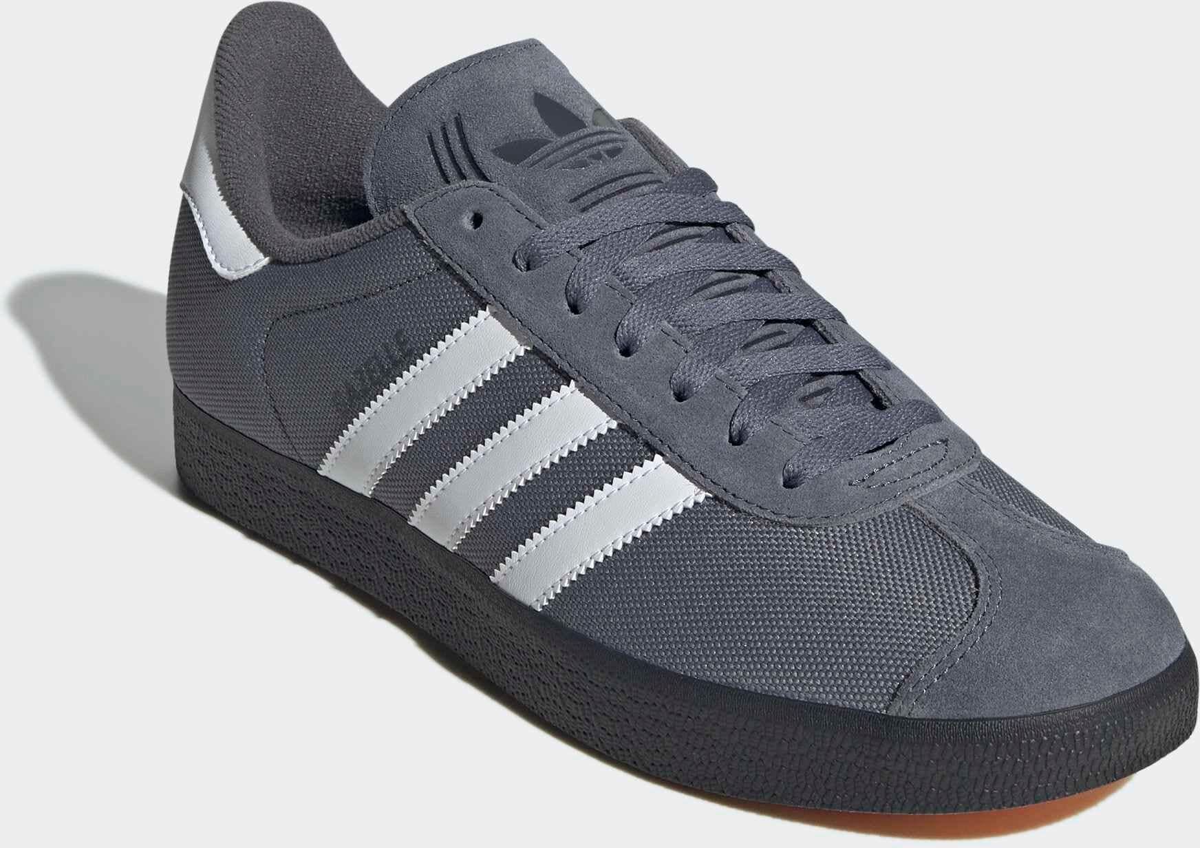 Sneaker ADIDAS ORIGINALS "GAZELLE", Herren, Gr. 37, weiss (onix, cloud weiß, carbon), Leder, Textil, Schuhe Sneaker onix, cloud weiß, carbon 37