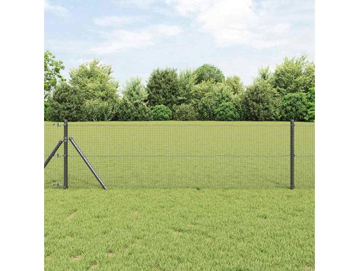vidaXL Doppelstabmattenzaun 10000 x 40 cm Grau