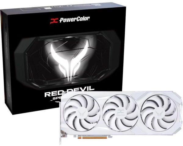PowerColor Radeon RX 9070 XT Red Devil Spectral White 16GB GDDR6 Graphics Card
