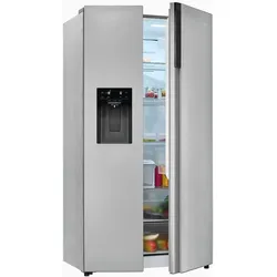 Exquisit Side by Side 528 l freistehend No Frost elektronisch Inoxlook SBS5530-CT-010C inoxlook