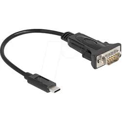 DELOCK 64125 - Adapter Kabel USB C auf RS232, 0,25 m