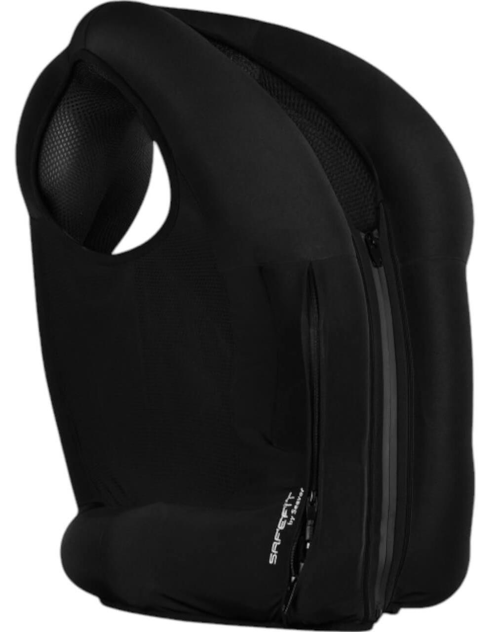 Seaver Airbag-Weste SAFEFIT Sicherheitsweste Schwarz XS