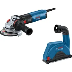 Bosch Professional GWS 14-125 (C) Winkelschleifer + GDE 115/125 FCT (0615A5004R)