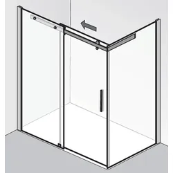 HSK Premium Softcube Gleittür mit Seitenwand 684xxxx