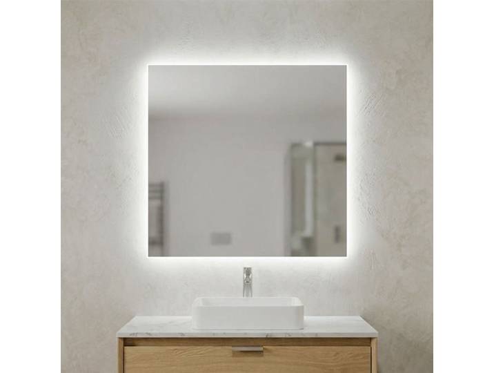 MIROIR DE SALLE DE BAIN 70x60 CM AVEC RÉTRO-ÉCLAIRAGE LED