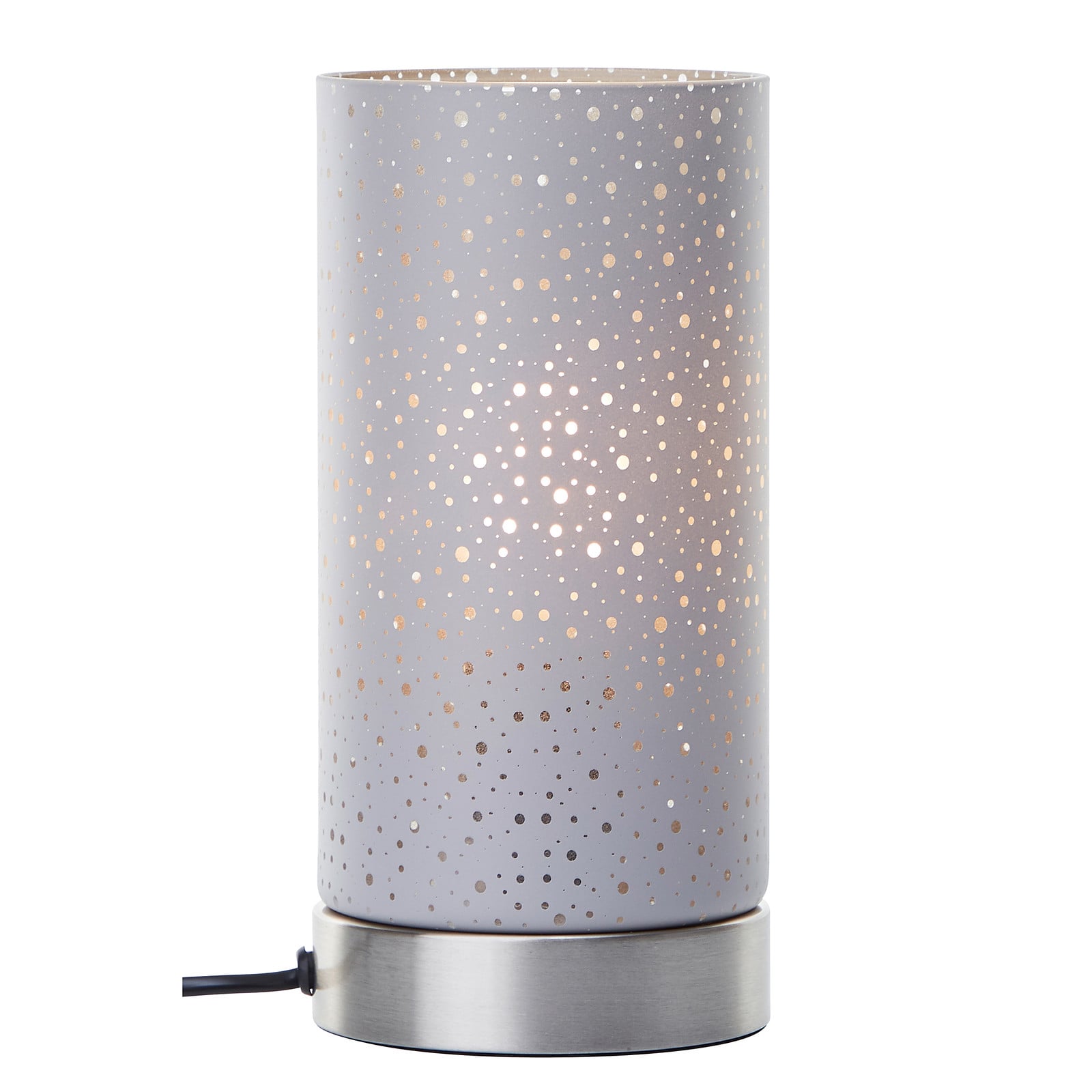 Brilliant Tafellamp Grijs/Zilver Metaal en Glas E27