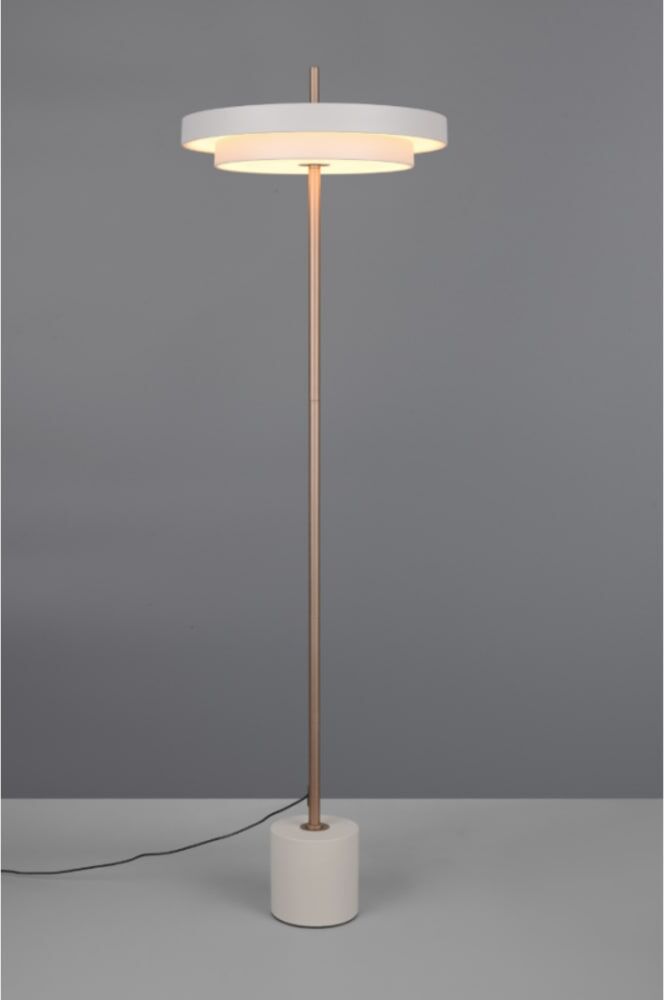 Trio Lighting Lampadaire design en métal gris Gris 40x138x40cm