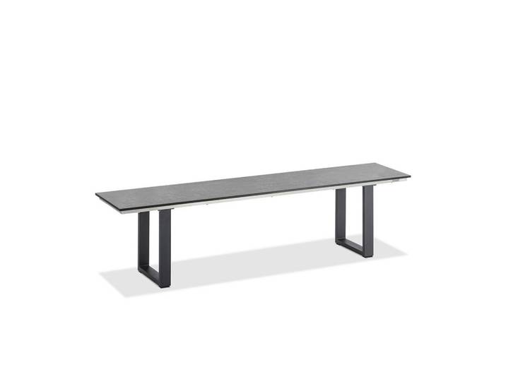 Niehoff Garden Gartenbank, Grau, Metall, 160x46x40 cm, Gartenmöbel, Gartenbank