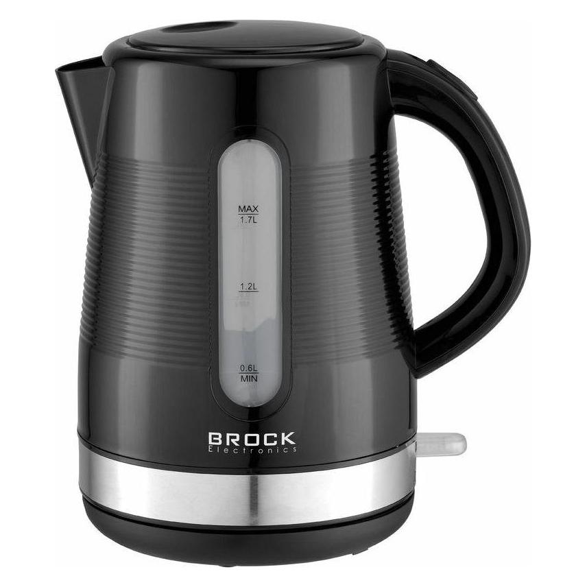 Brock Electronics Wasserkocher WK9904 BK Schwarz (1.70 l) (WK9904BK)