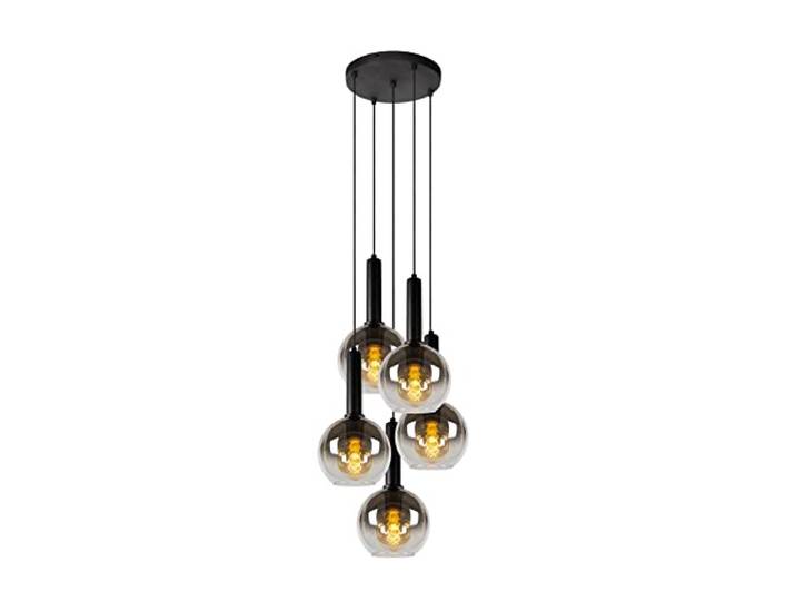 LUCIDE MARIUS - Pendelleuchten - Ø 55 cm - 5xE27 - Schwarz