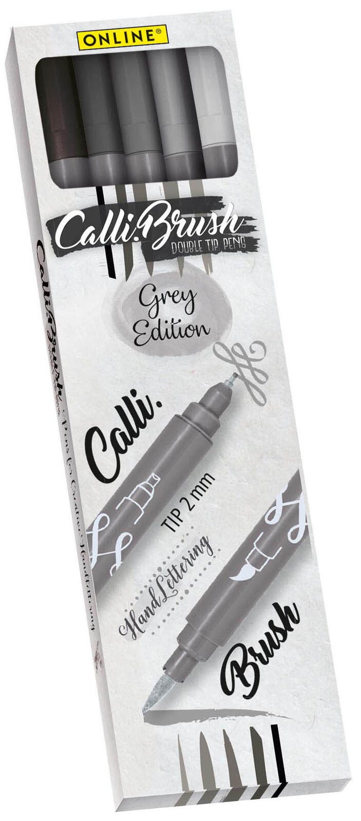ONLINE® Brush-Pens Mehrfarbig 2.0 mm 19105