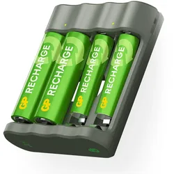 USB Ladegerät B441 inkl. Akku (2x AAA 800mAh und 2x AA 2100mAh)
