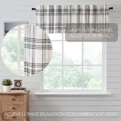 VHC Brands Cider Mill Plaid Valance 16x60 - M