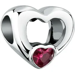 Morellato - Heart-shaped steel bead with crystal Drops SCZ1408